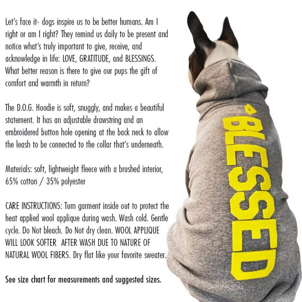 HOUSE DOGGE BLESSED D.O.G. HOODIE NEW